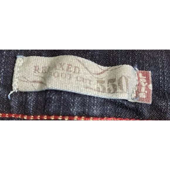 Levi's 550 Women's Jeans Size 10M (Fit 30x30.5) Mid Rise Straight Dark Wash VTG - Picture 7 of 10